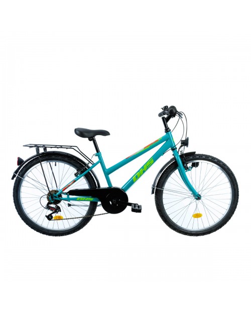 Bicicleta Copii Dhs Terrana 2414 - 24 Inch, Turcoaz