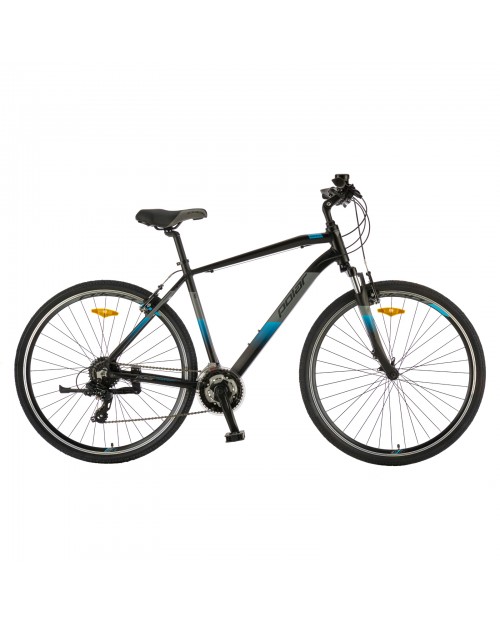 Bicicleta Trekking Polar Forester Comp - 28 inch, L-XL, Negru-Albastru