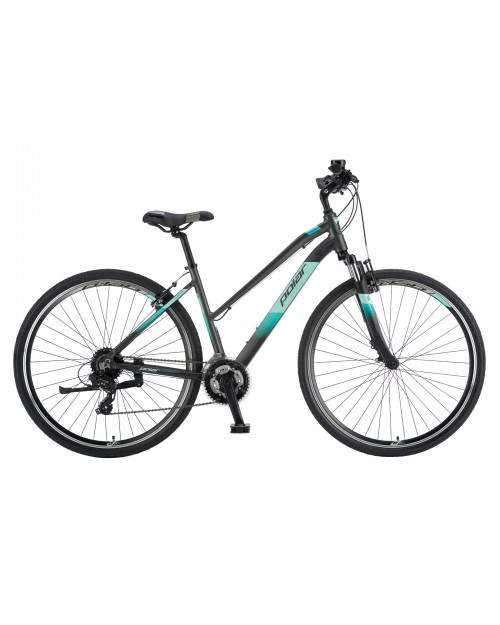 Bicicleta Trekking Polar Forester Comp Lady - 28 inch, M, Gri-Albastru