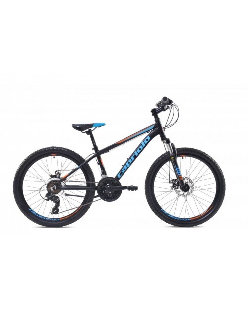 Bicicleta Capriolo 24 ZED cu cadru din aluminiu black blue orange 13