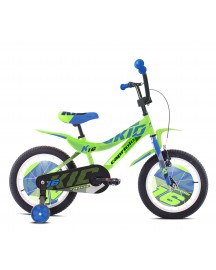 Bicicleta Capriolo Kid green-light blue 16