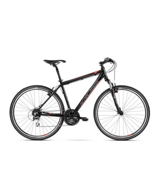 Bicicleta Kross Evado 3.0 28 M black-red-glossy